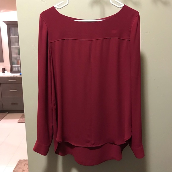 Loft Cranberry boatneck blouse - Picture 4 of 8
